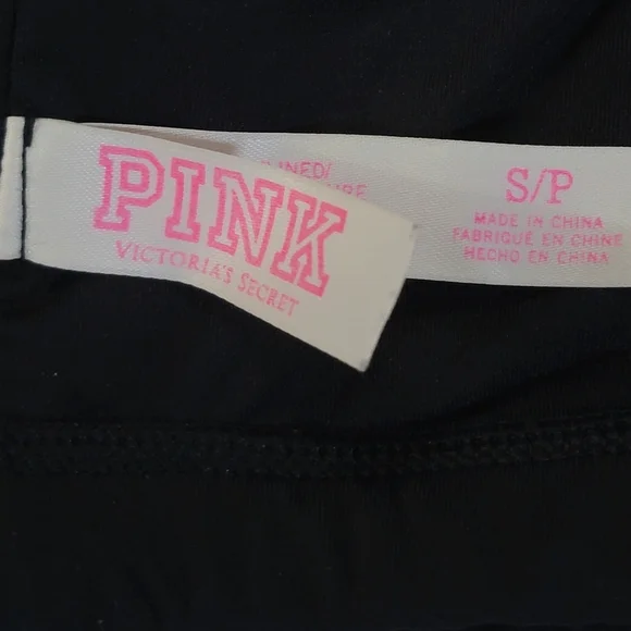 PINK Victoria's Secret Sleek Strappy Cage Black Sports Bra Small - Picture 13 of 13